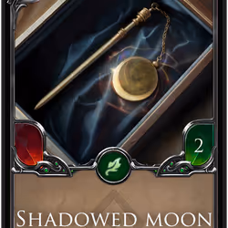 Shadowed moon