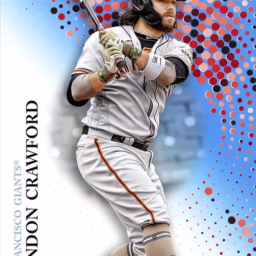 San Francisco Giants R Brandon Crawford Base Blue