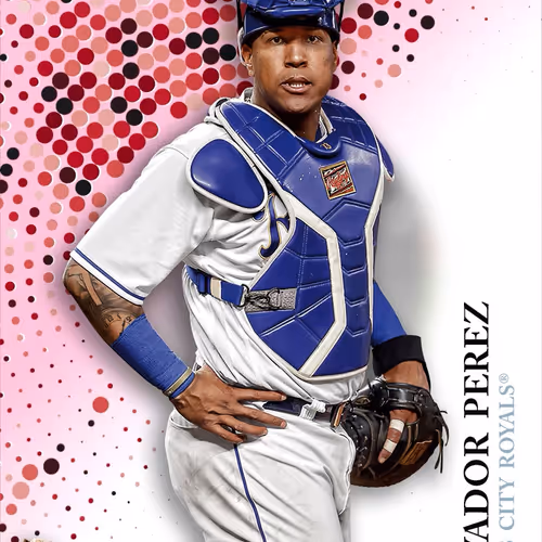 Kansas City Royals R Salvador Perez Base Pink 1073