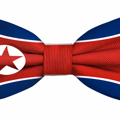 North Korea Flag Bow Tie #125