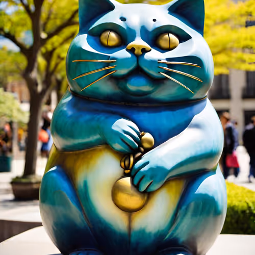 Cat Fat Statues