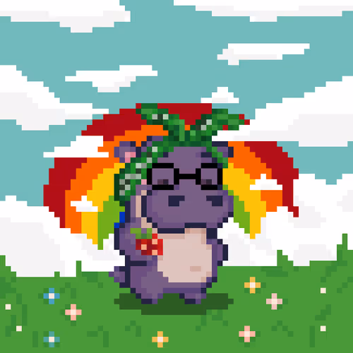 Pixelated Pygmy Hippos