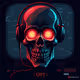Retro Cyber Skull