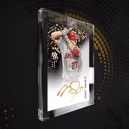 Angels® Mike Trout Facsimile Signature Slab Gold 3002 Epic