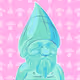cyan gnome