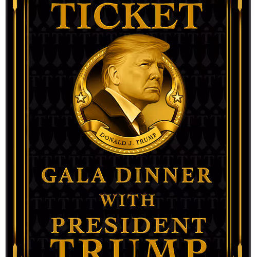 Trump Digital Trading Cards 2024 Dinner Ticket