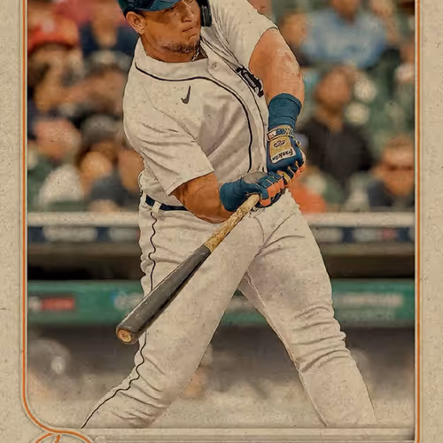 Detroit Tigers R Miguel Cabrera Base Vintage Stock