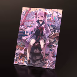 Blockchain Rakuchu Rakugai-zu Postcard