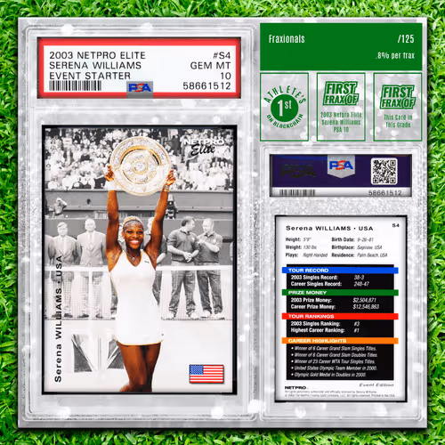 Serena Williams - (2003 Netpro Elite Event Starter PSA 10)