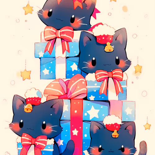 Christmas cat