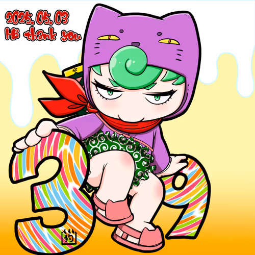 39ねこずきん2025BD #10