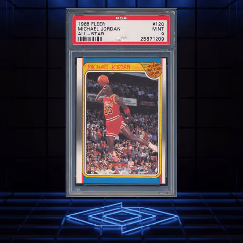 Michael Jordan 1988 Fleer #120 All Star - PSA 9