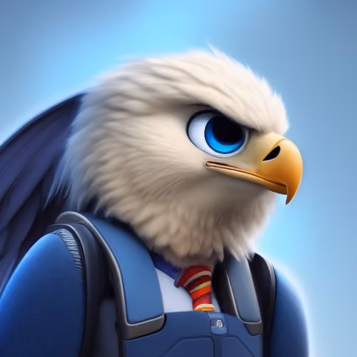 100NFTv1 3d Eagle