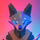 100NFTv1_cyber fox in a futuristic city V2