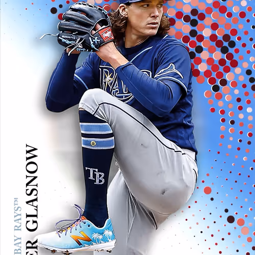 Tampa Bay Rays Tm Tyler Glasnow Base Blue 1087 Com