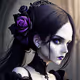 Glamourous gothic girl