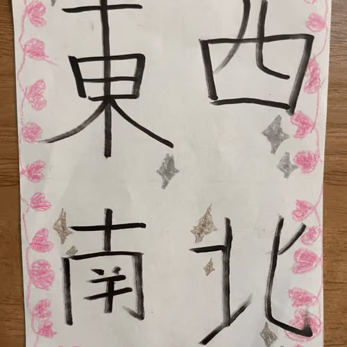 Japanese directions ”Tou-Zai-Nan-Boku”