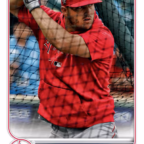 Angels® Mike Trout Super Short Print White 27 Super Rare