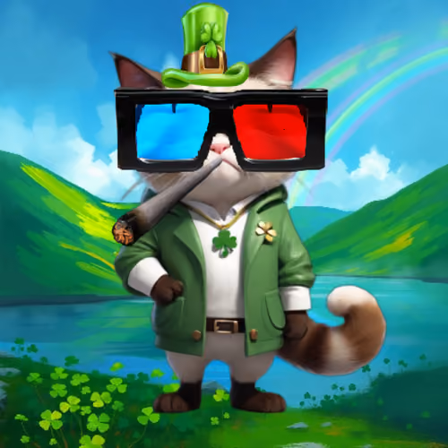 Grumpy Cat on St Patrick's Day