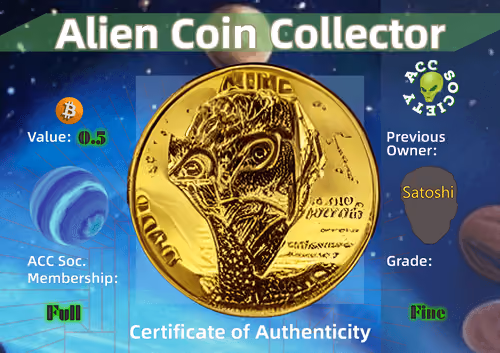 Alien Coin CoA #1016
