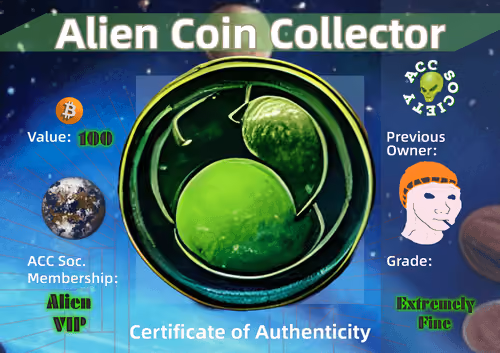 Alien Coin CoA #1012