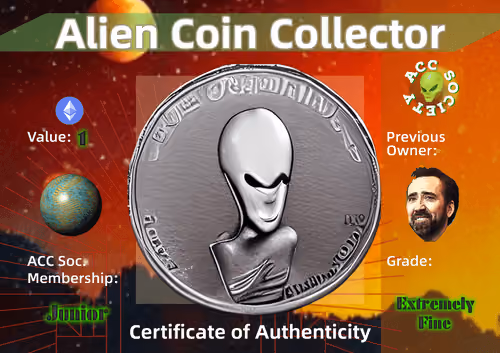 Alien Coin CoA #1345