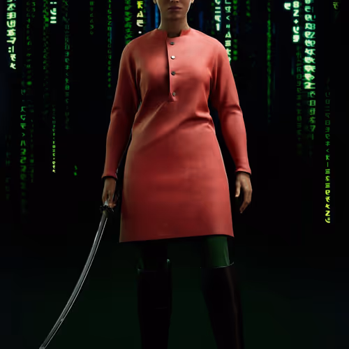 The Matrix Avatars Red Polygon