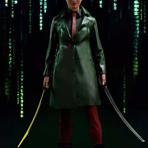 The Matrix Avatars Red Polygon