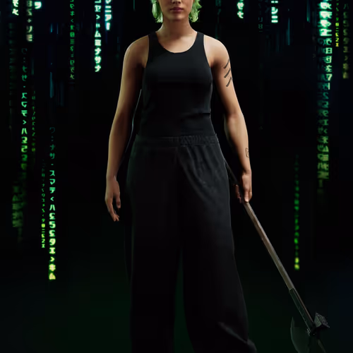 The Matrix Avatars Red Polygon