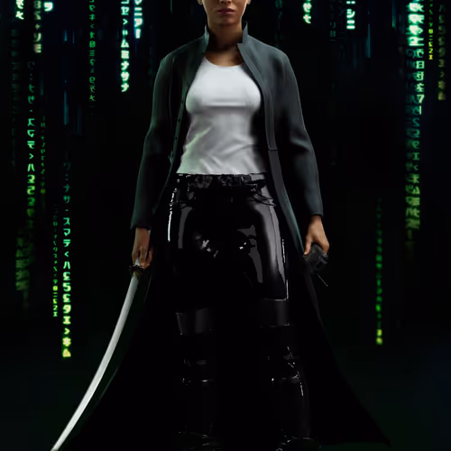 The Matrix Avatars Red Polygon
