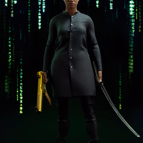 The Matrix Avatars Red Polygon