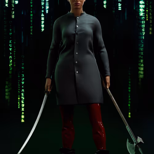 The Matrix Avatars Red Polygon