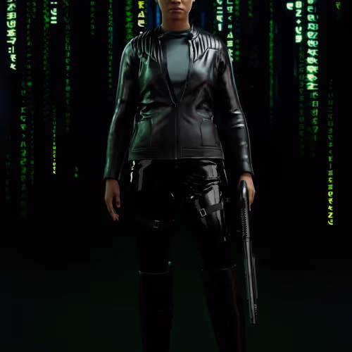 The Matrix Avatars Red Polygon