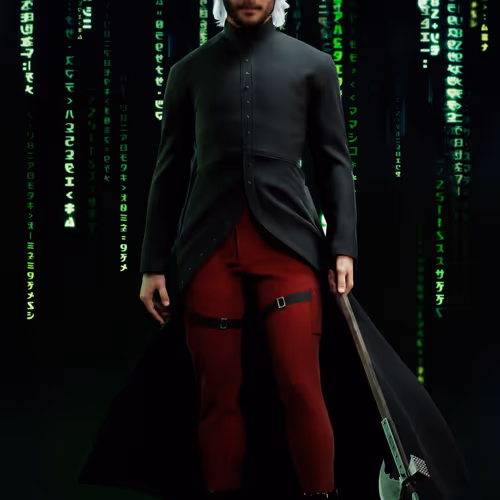 The Matrix Avatars Red Polygon