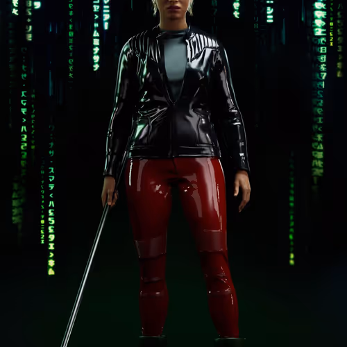 The Matrix Avatars Red Polygon