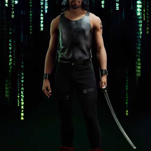 The Matrix Avatars Red Polygon