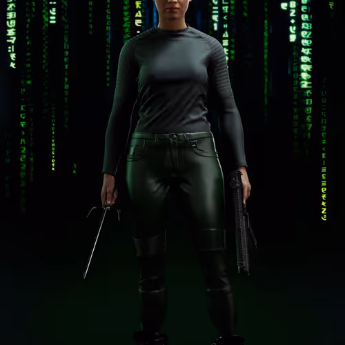 The Matrix Avatars Red Polygon