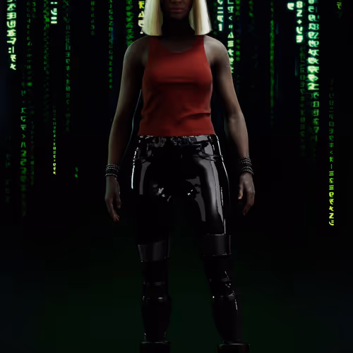 The Matrix Avatars Red Polygon