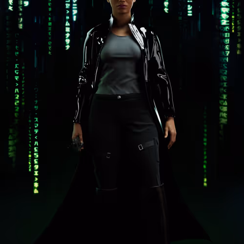 The Matrix Avatars Red Polygon