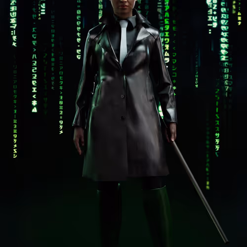 The Matrix Avatars Red Polygon