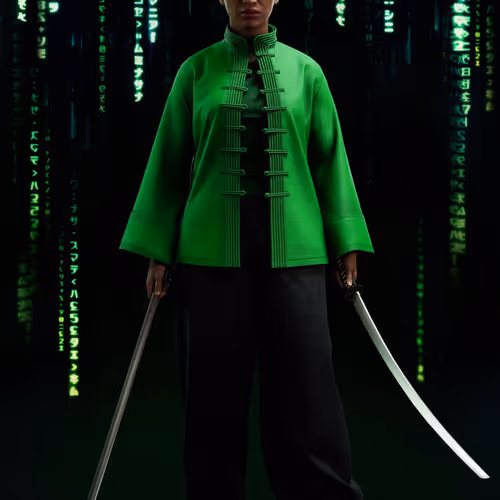The Matrix Avatars Red Polygon