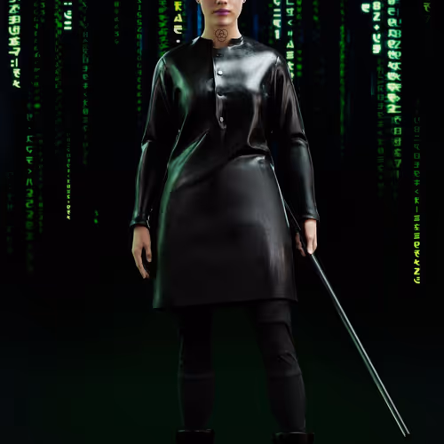 The Matrix Avatars Red Polygon
