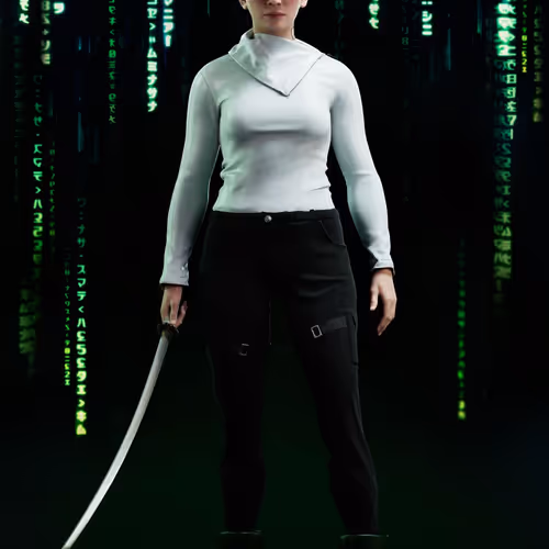 The Matrix Avatars Red Polygon