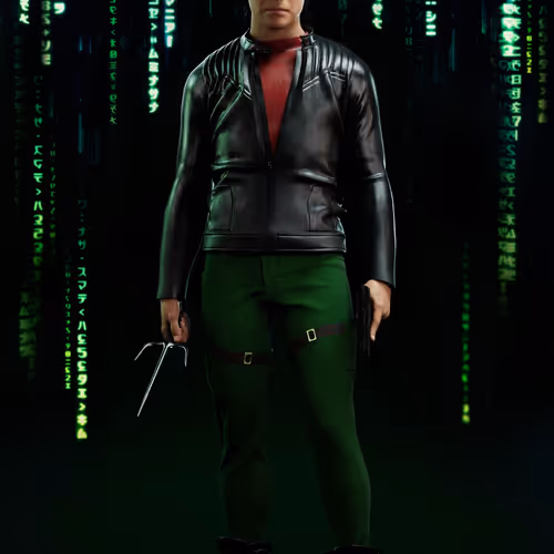 The Matrix Avatars Red Polygon