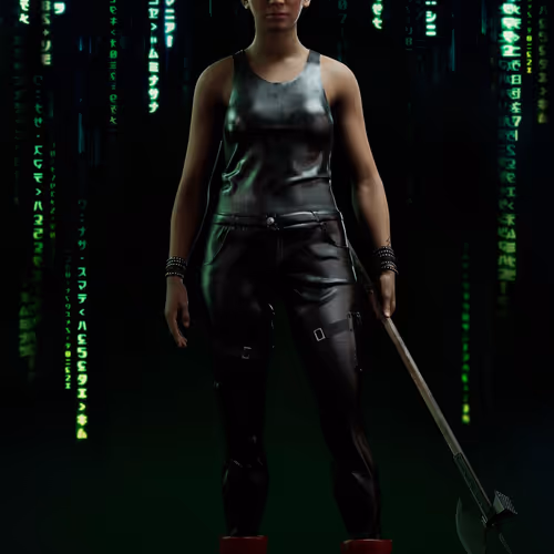The Matrix Avatars Red Polygon
