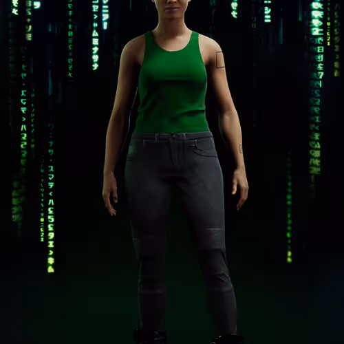 The Matrix Avatars Red Polygon