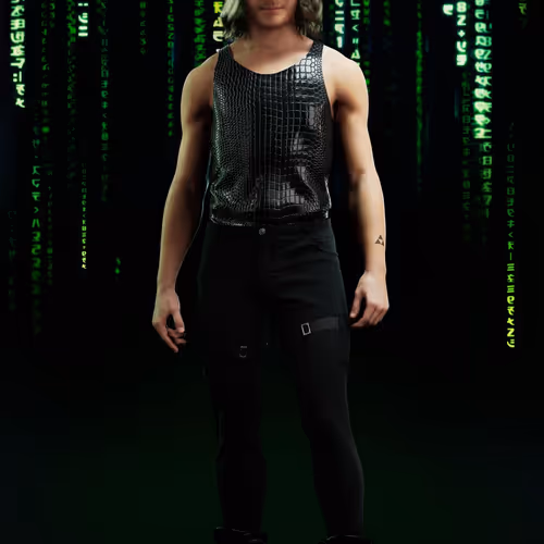 The Matrix Avatars Red Polygon