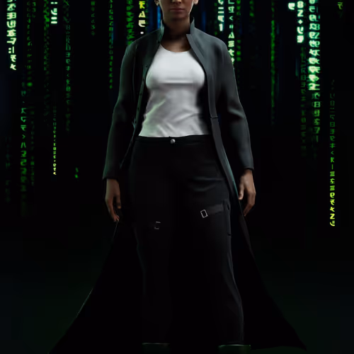 The Matrix Avatars Red Polygon