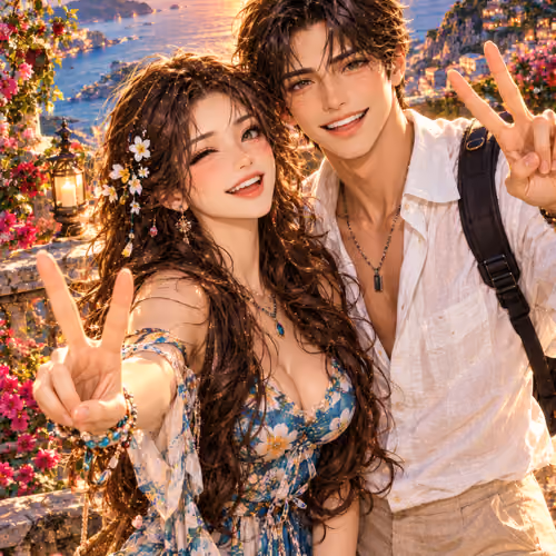 Elara & Lucian — Where the Sunset Found Us