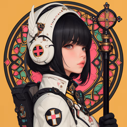 Mo Fa Shao Nu Haoxian Idesuka 04 logo